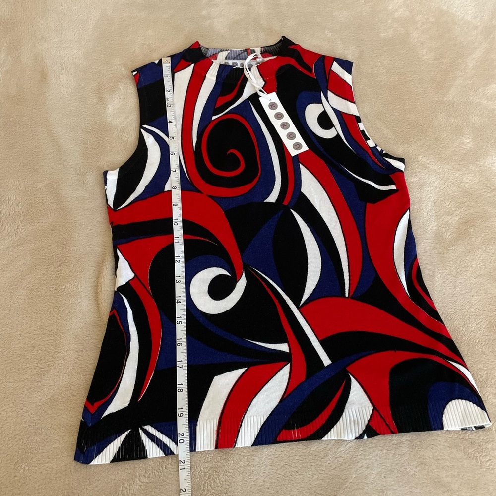 Kokun Multicolor Sleeveless Blouse - Size L - Picture 9 of 11